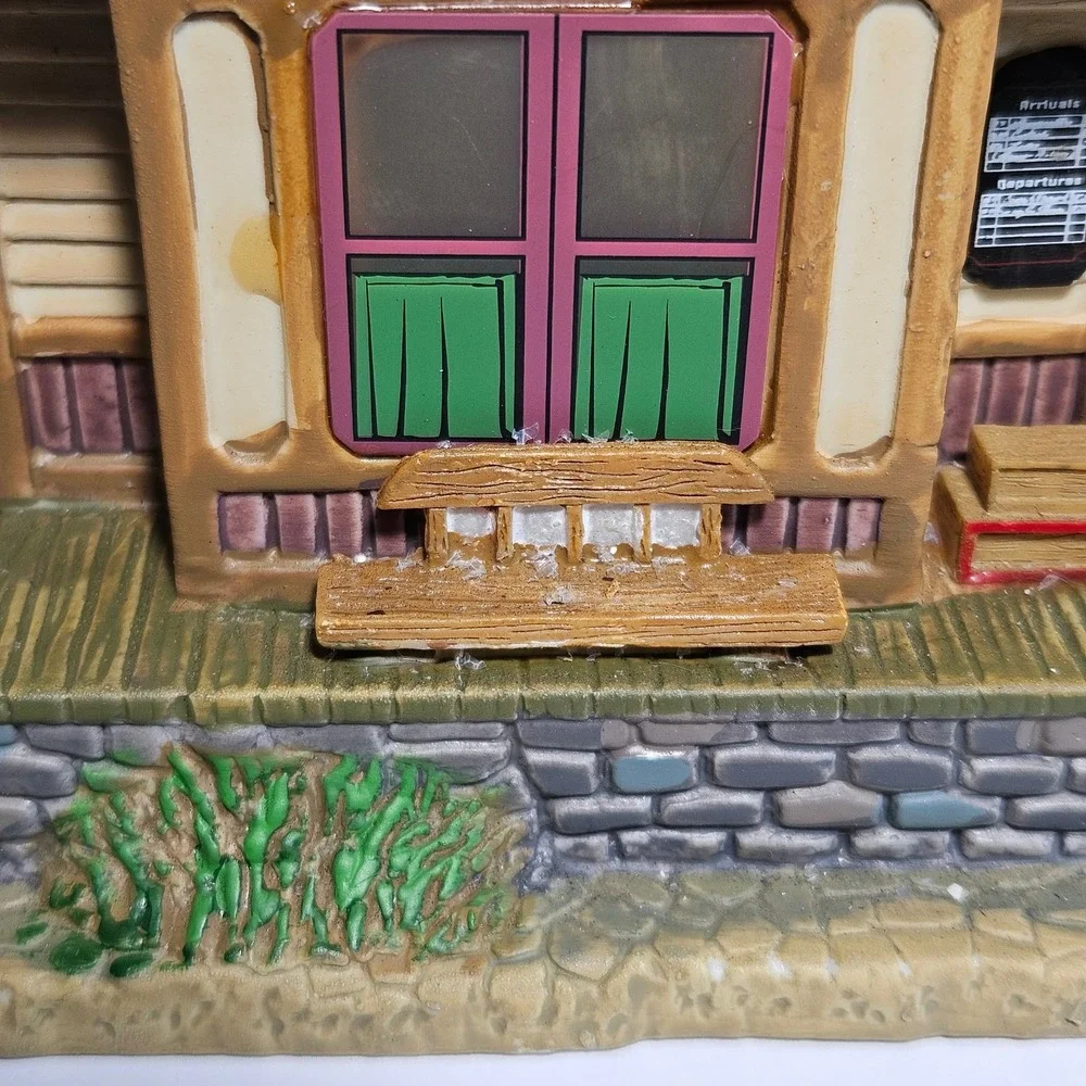 Lemax Signature Collection Village Crossing Depot Illuminated Train Station Box